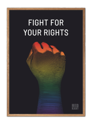 Fight for your rights - Fist, plakater med stærke budskaber