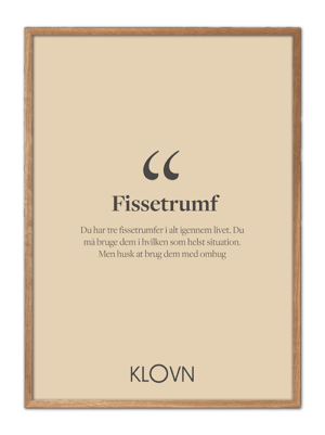 KLOVN plakat, klovn citat, plakater