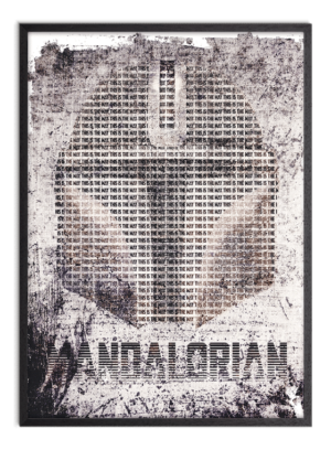 star wars plakat, mandalorian plakat
