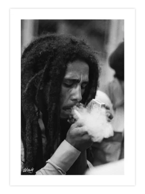 bob marley plakat, sort hvid plakat, foto plakat
