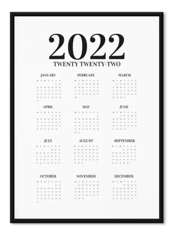 plakat, kalender, kalender plakat, kalender med datoer, dato plakat
